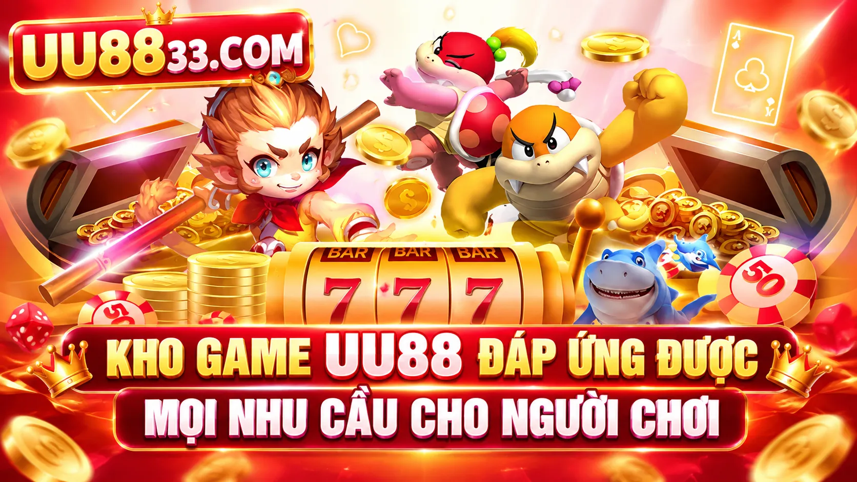 Kho game UU88 đáp ứng được mọi nhu cầu cho người chơi